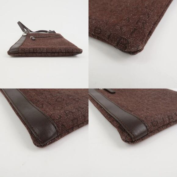 💎✨Beautiful✨💎Authentic BVLGARI Logo Mania Canvas Leather Crossbody Bag - Picture 8 of 15